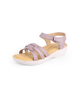 Ladies comfort light purple sandals 27228