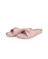 ladies flat chappals pink 27233