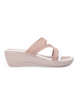 Ladies heel peach chappals 27316