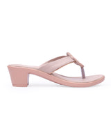ladies heel peach chappals 27317