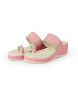 ladies heel pink chappals 27321