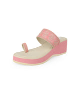 ladies heel pink chappals 27321