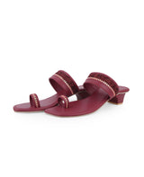 Ladies Heel cherry chappals 27324