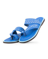 men's kolhapuri blue color chappals 27720