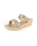 Yellow Gold Party-wear Wedge Heel 28015