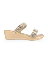 Yellow Gold Party-wear Wedge Heel 28015