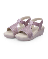 Ladies heel Peach sandals 28407