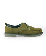 Men's Leather casual green shoes 29604