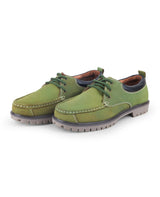 Men's Leather casual green shoes 29604