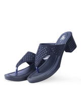 ladies heel fancy black chappals 29968