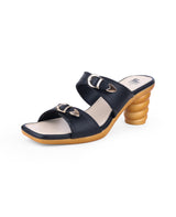 ladies heel partywear black chappals 05952