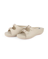 ladies heel comfort beige chappals 301201