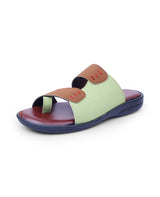 men's green chappals 302802