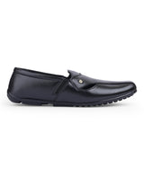 Men's leather black shoes 30304