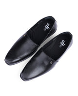 Men's leather black shoes 30307