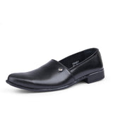 Men's leather black shoes 30307