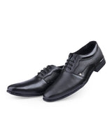 Men's leather black shoes 30310