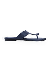 ladies flat blue chappals 303310