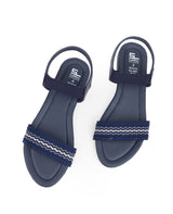 Ladies flat blue sandals 303315