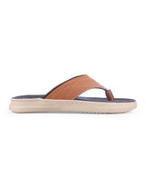 Men's Leather brown chappals 30501
