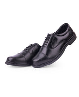Men's leather oxford black shoes 31403