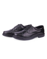 Men's leather oxford black shoes 31403