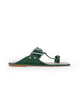 LADIES KOLAPURI GREEN CHAPPAL 31602