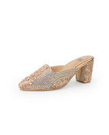 ladies partywear cutout mules 329927