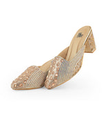 ladies partywear cutout mules 329927