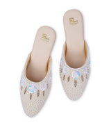 LADIES HEEL WHITE JUTTI 400253