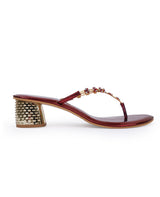 LADIES HEEL FANCY PARTYWEAR CHERRY CHAPPALS 400267