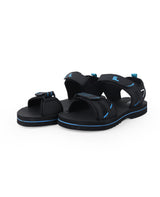 Men's black floaters 45396