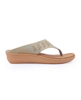 LADIES HEEL TAN CHAPPAL 506279