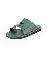 Men's green chappals 61458