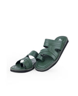 Men's green chappals 61458