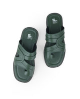 Men's green chappals 61458