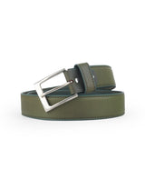 Men Leather Belt (Green) 64912