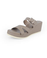 ladies heel brown chappals 66597