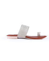 LADIES FLAT BEIGE CHAPPALS 66654