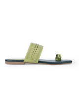 LADIES FLAT GREEN CHAPPAL 66670