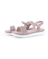 Ladies heel gray sandals 67946