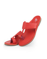 Men's kolhapuri chappals red 68575