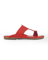 Men's kolhapuri chappals red 68575