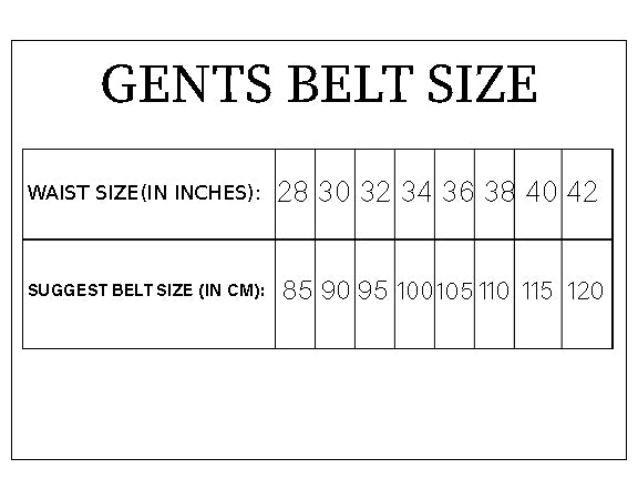 Men Leather Belt (TAN) 13887