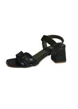 Ladies heel green sandals 329915