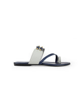ladies flat blue chappals 05543