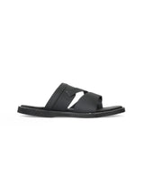 Men's black chappals 06612