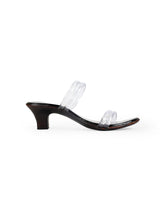 Ladies heel black chappals 09838