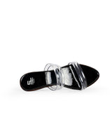 Ladies heel black chappals 09838