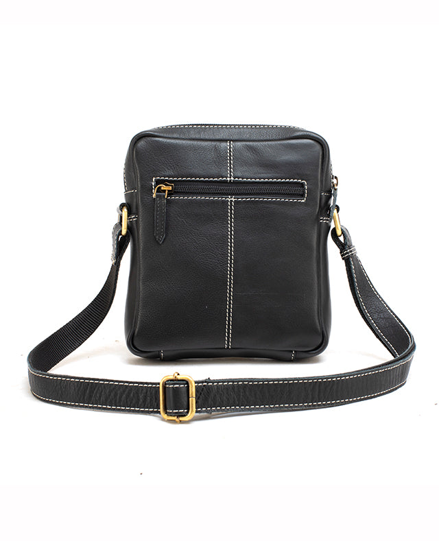 Messenger Bag Black 100668 Sreeleathers Ltd